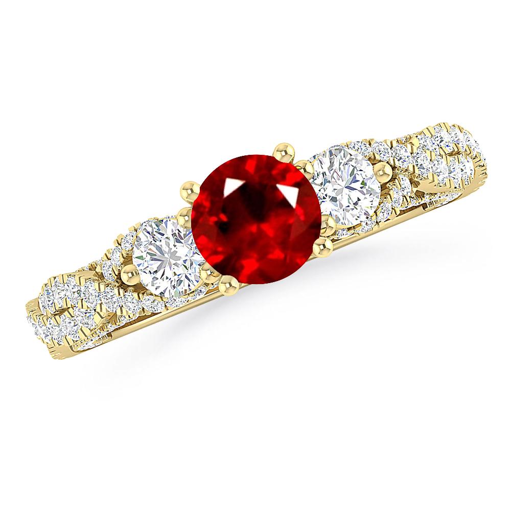 Yellow Gold - Ruby