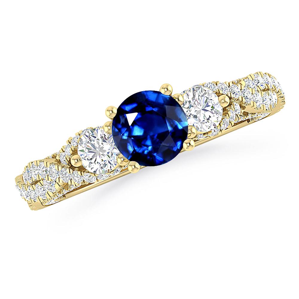 Yellow Gold - Sapphire