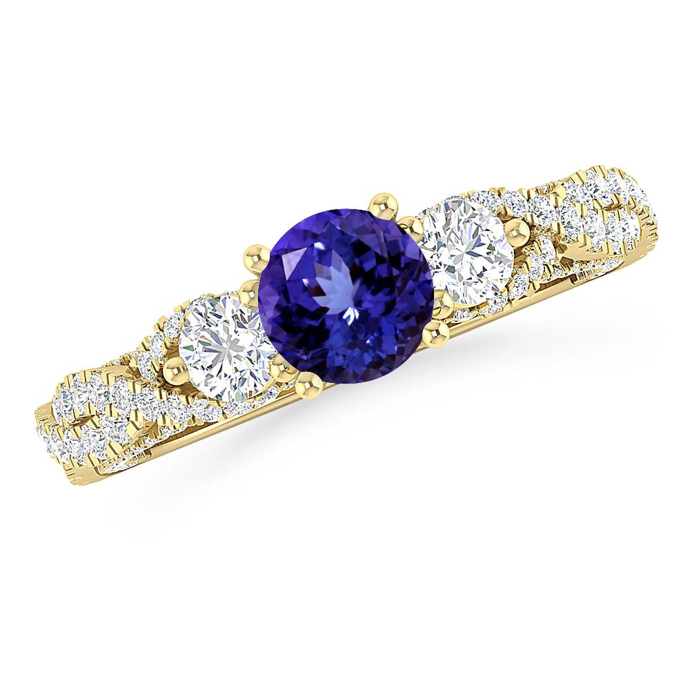 Yellow Gold - Tanzanite