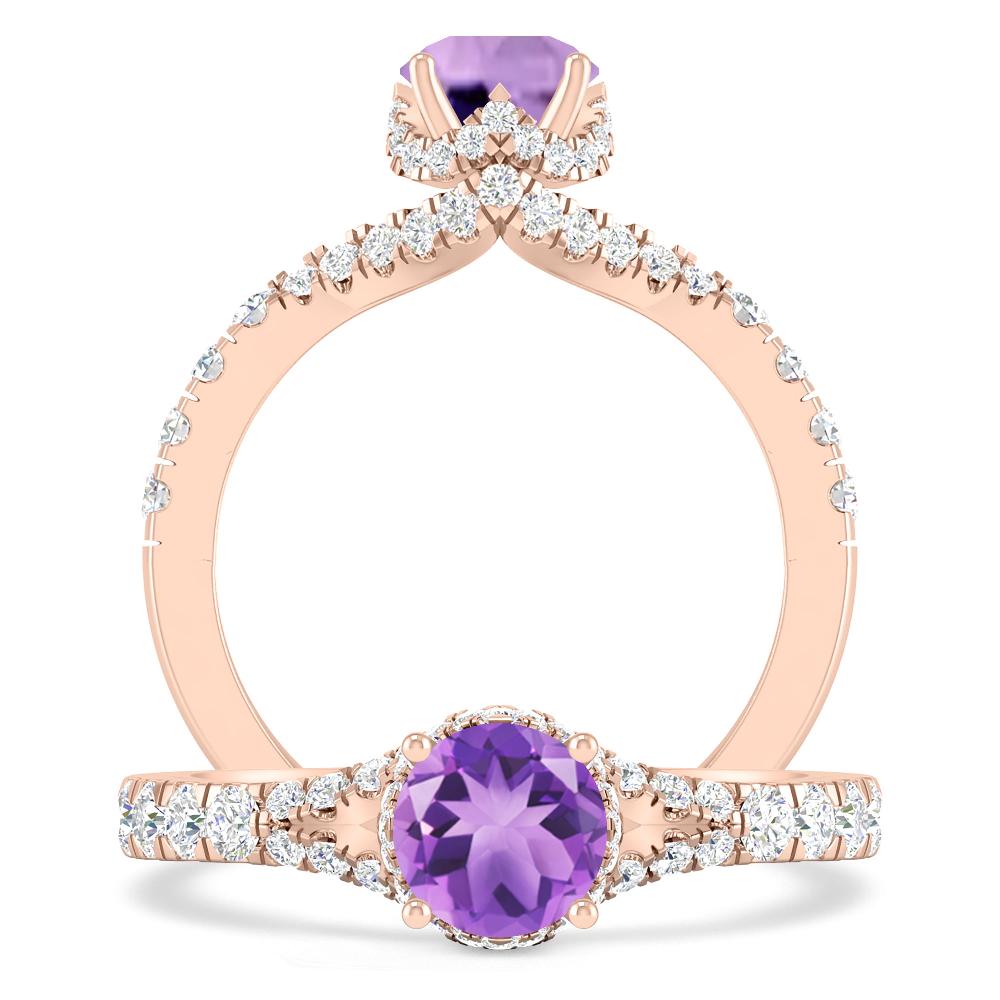 Rose Gold - Amethyst