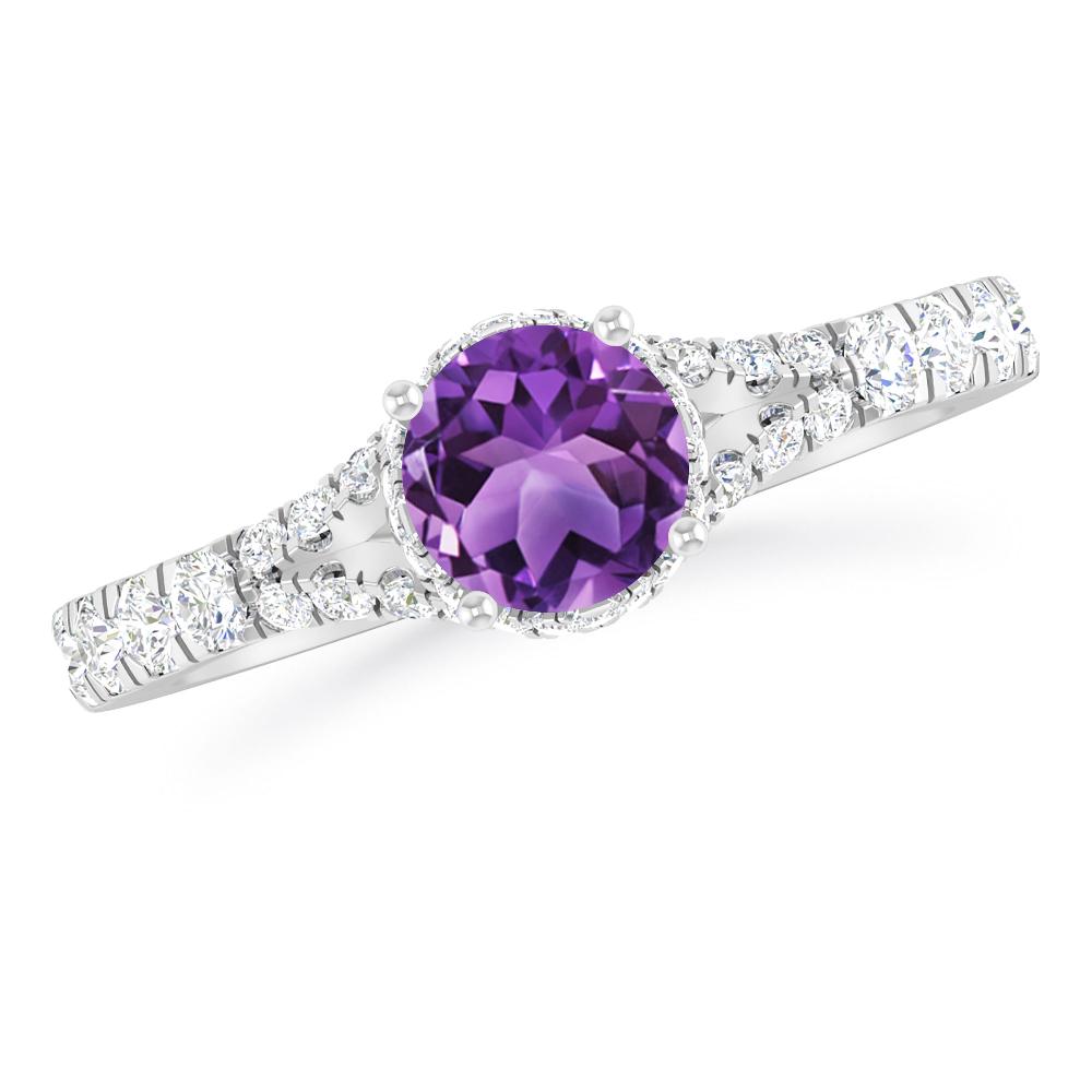 White Gold - Amethyst