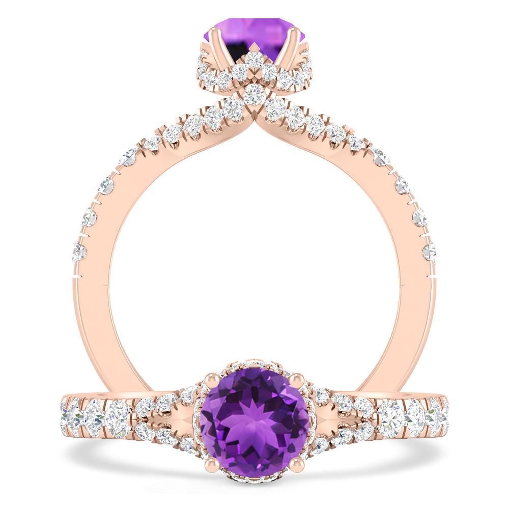 Rose Gold - Amethyst