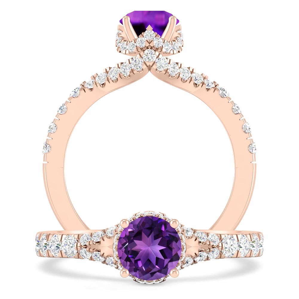 Rose Gold - Amethyst