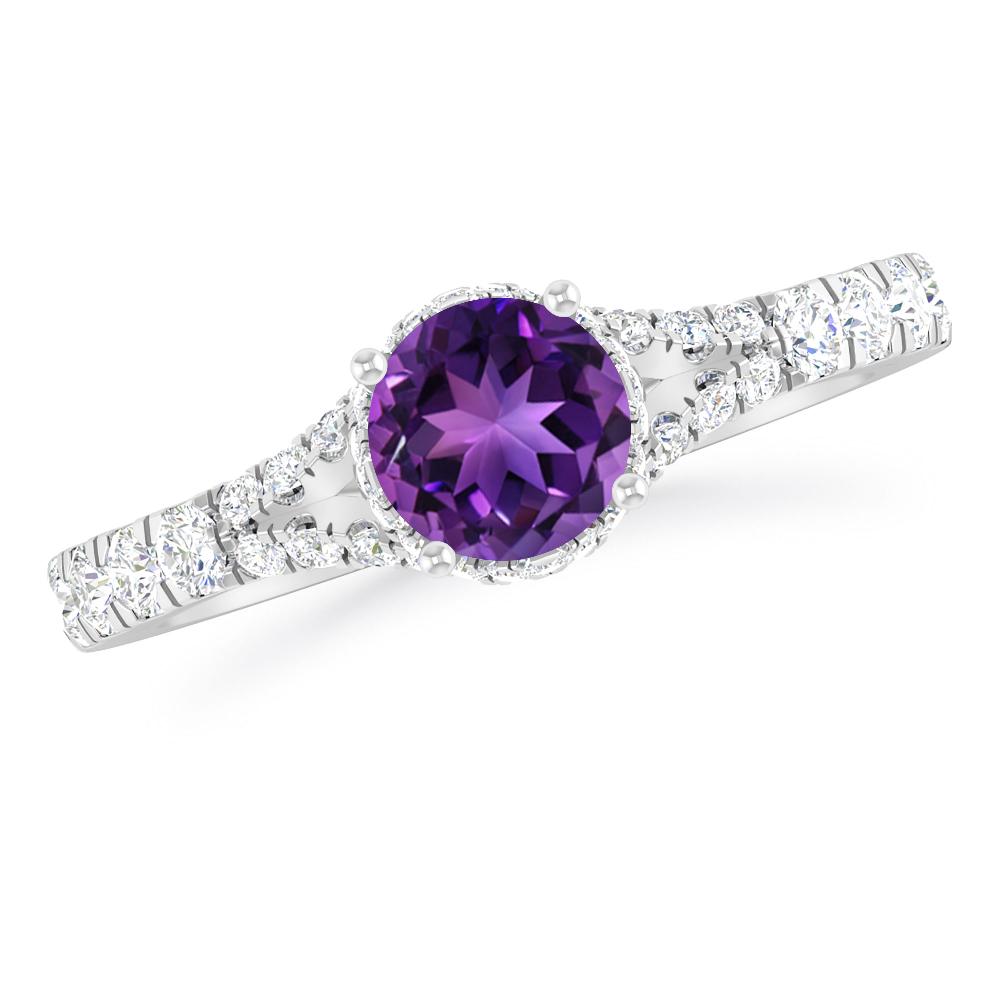 White Gold - Amethyst