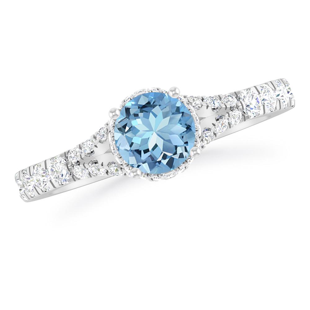 White Gold - Aquamarine