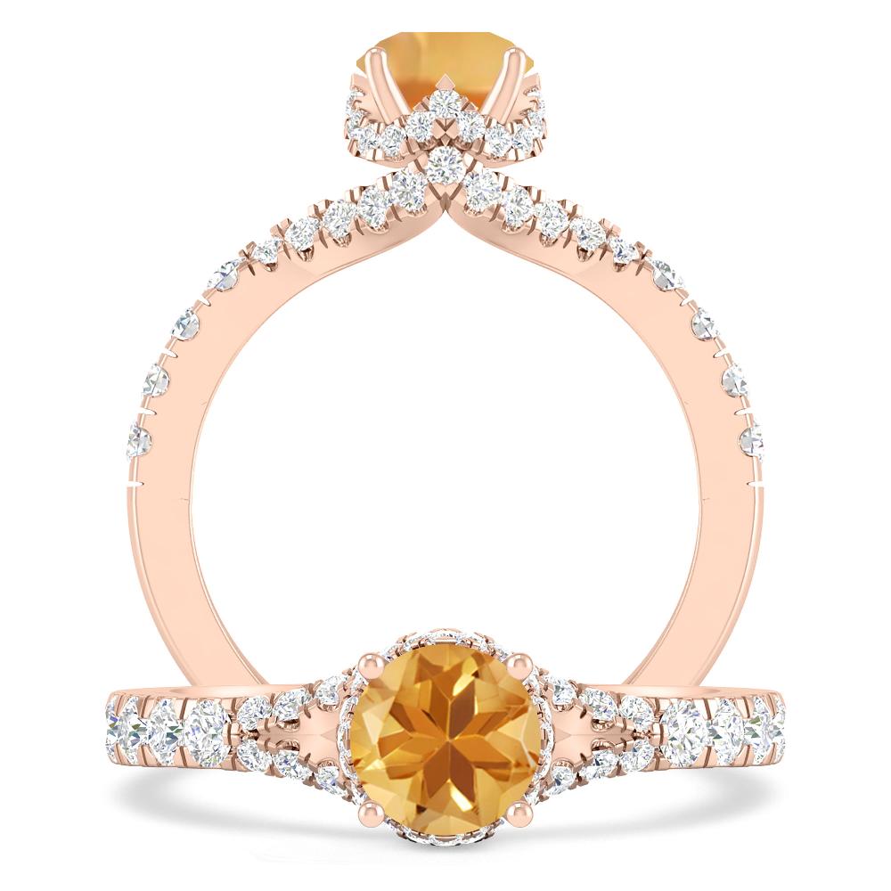 Rose Gold - Citrine