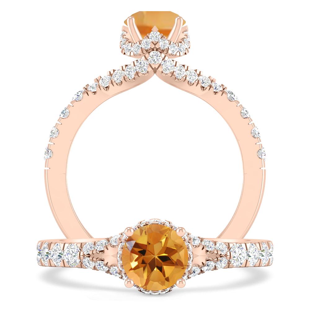 Rose Gold - Citrine