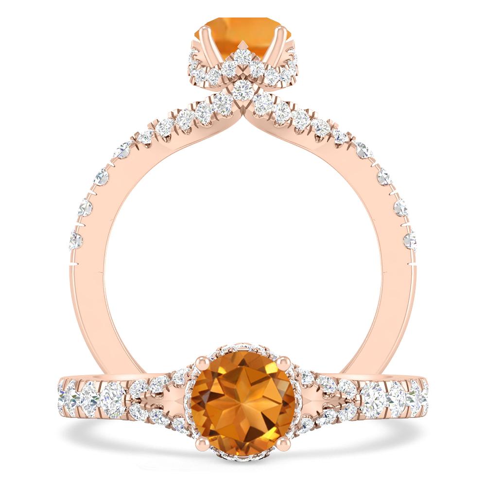 Rose Gold - Citrine