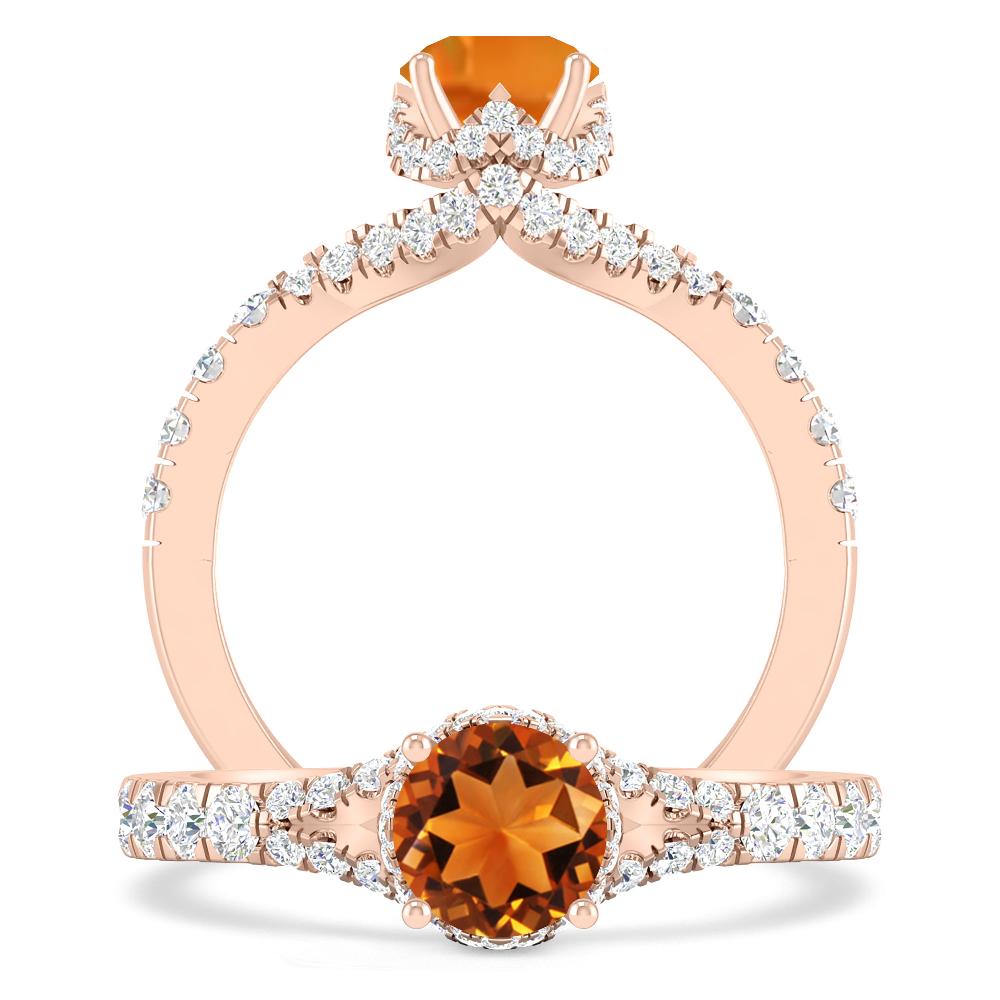 Rose Gold - Citrine