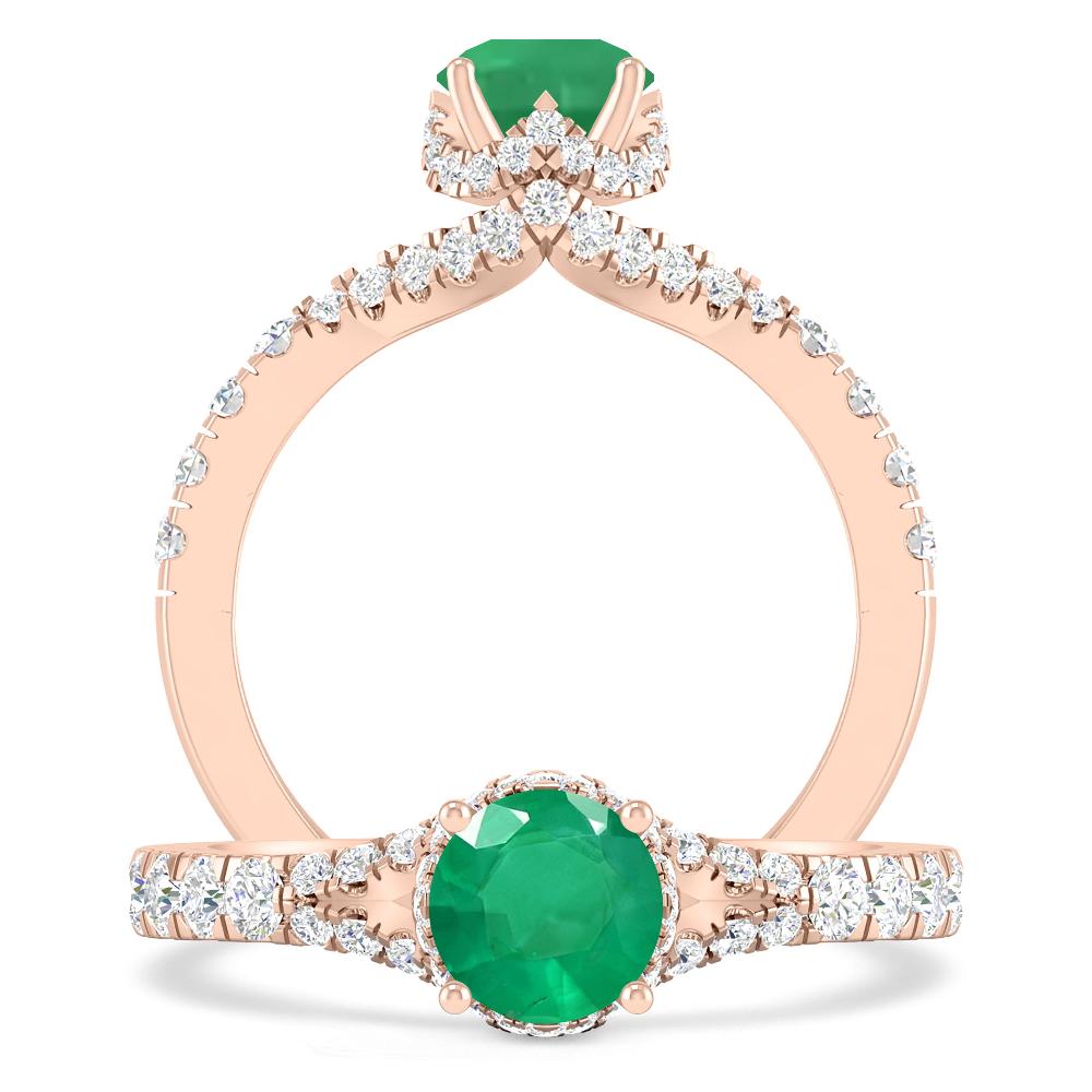 Rose Gold - Emerald