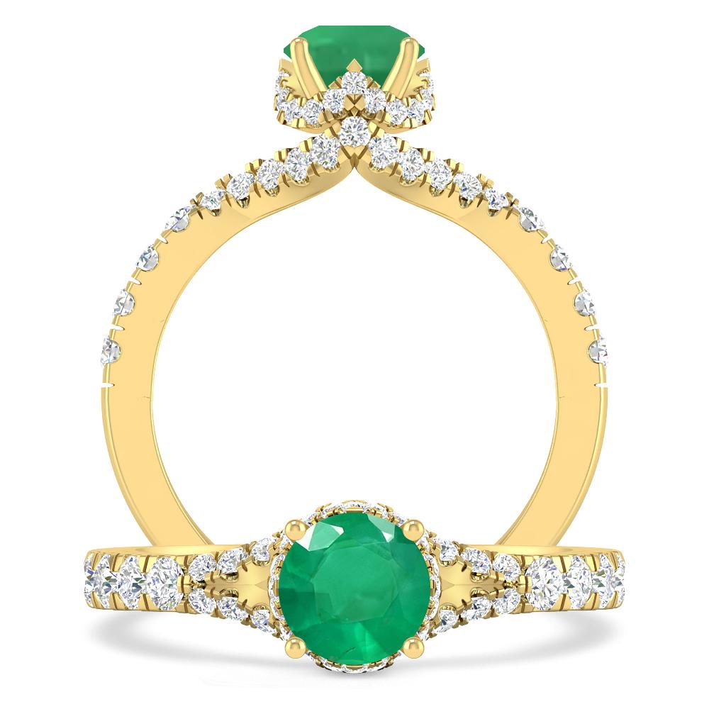 Yellow Gold - Emerald