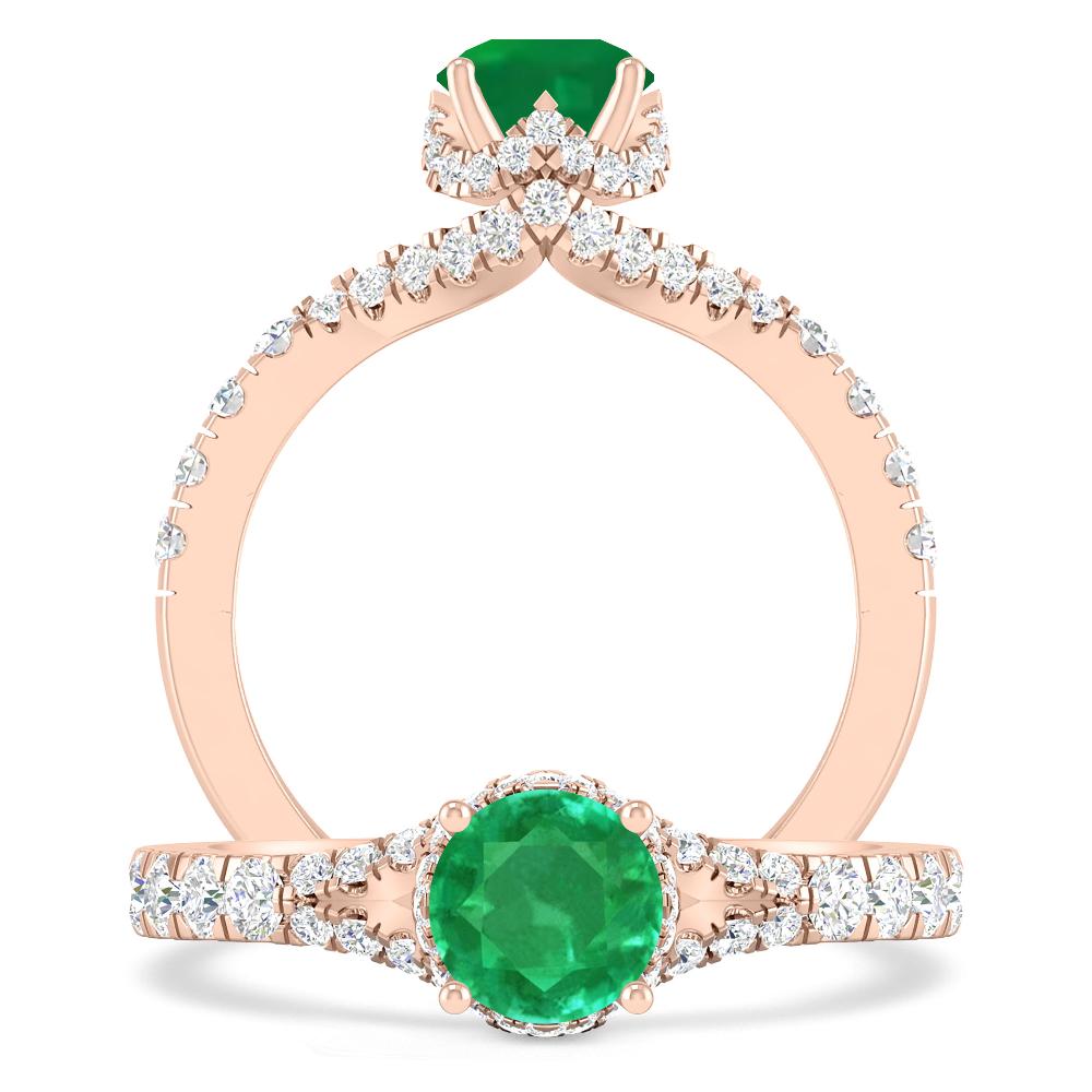 Rose Gold - Emerald