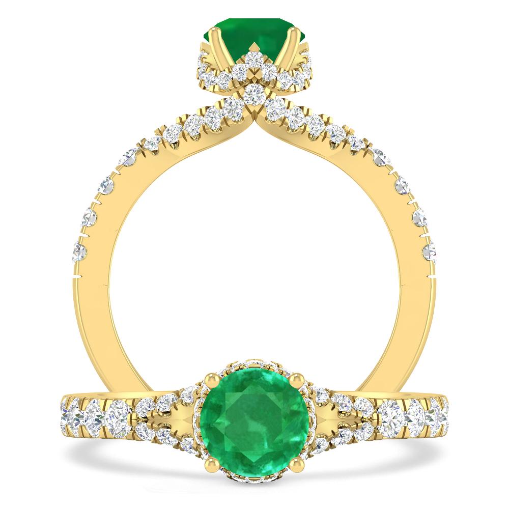 Yellow Gold - Emerald