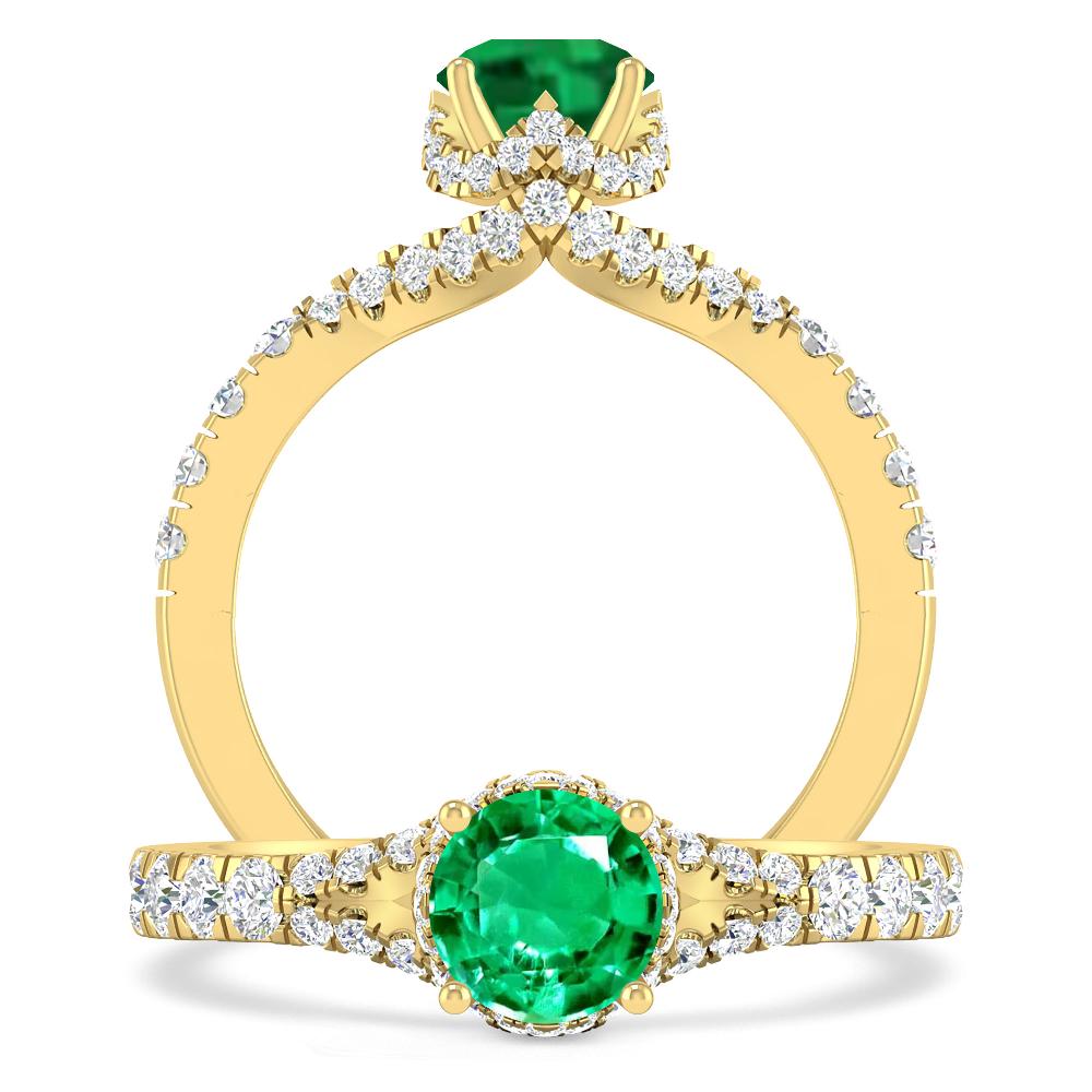 Yellow Gold - Emerald