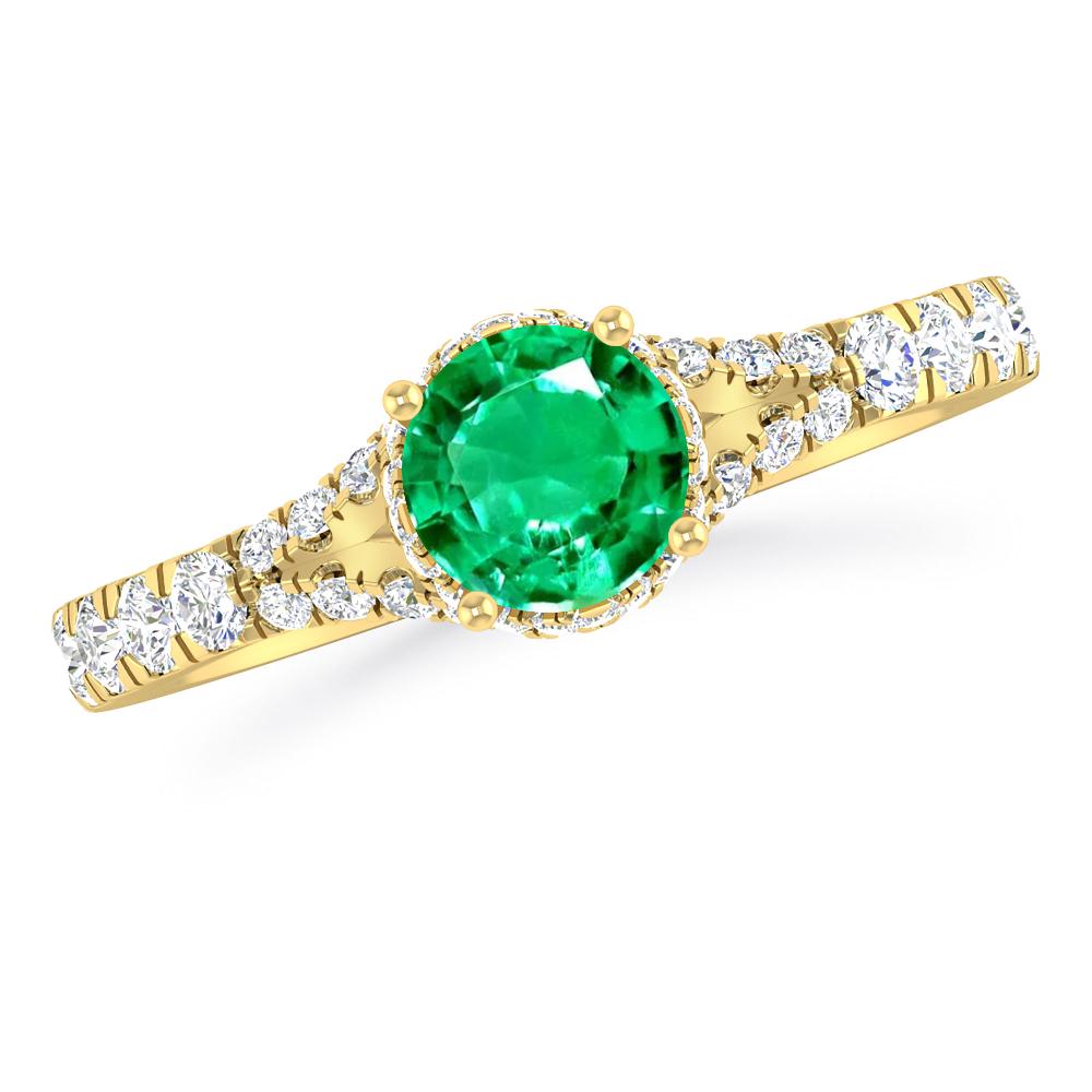 Yellow Gold - Emerald