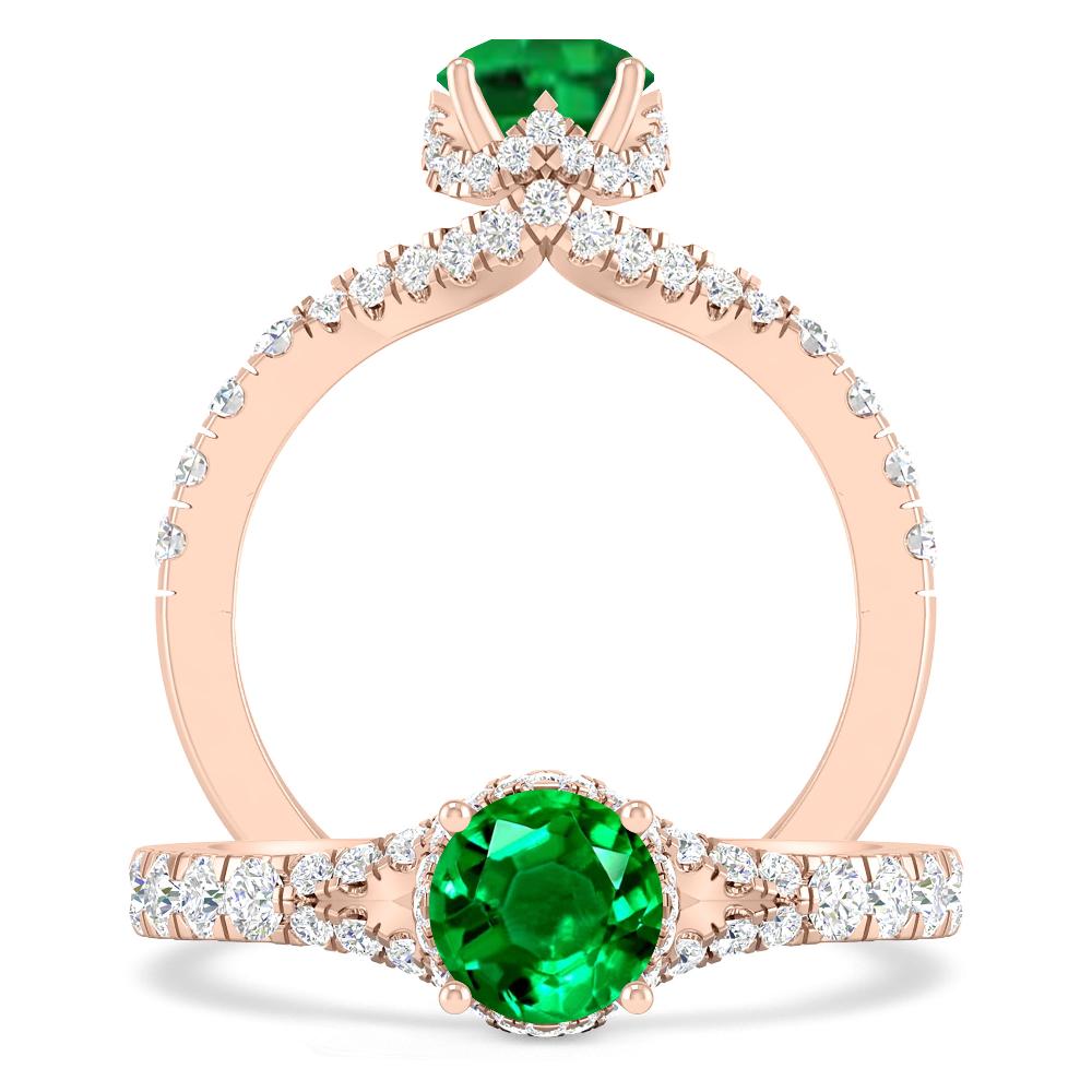 Rose Gold - Emerald