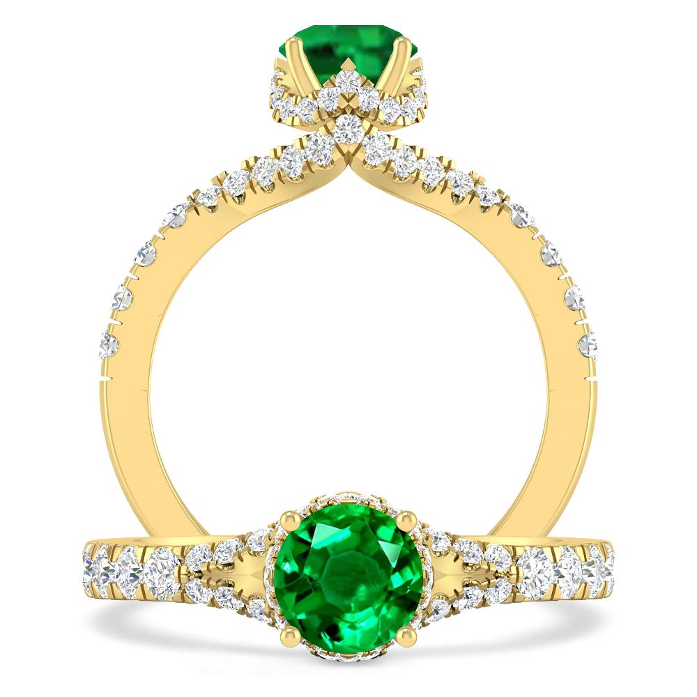 Yellow Gold - Emerald