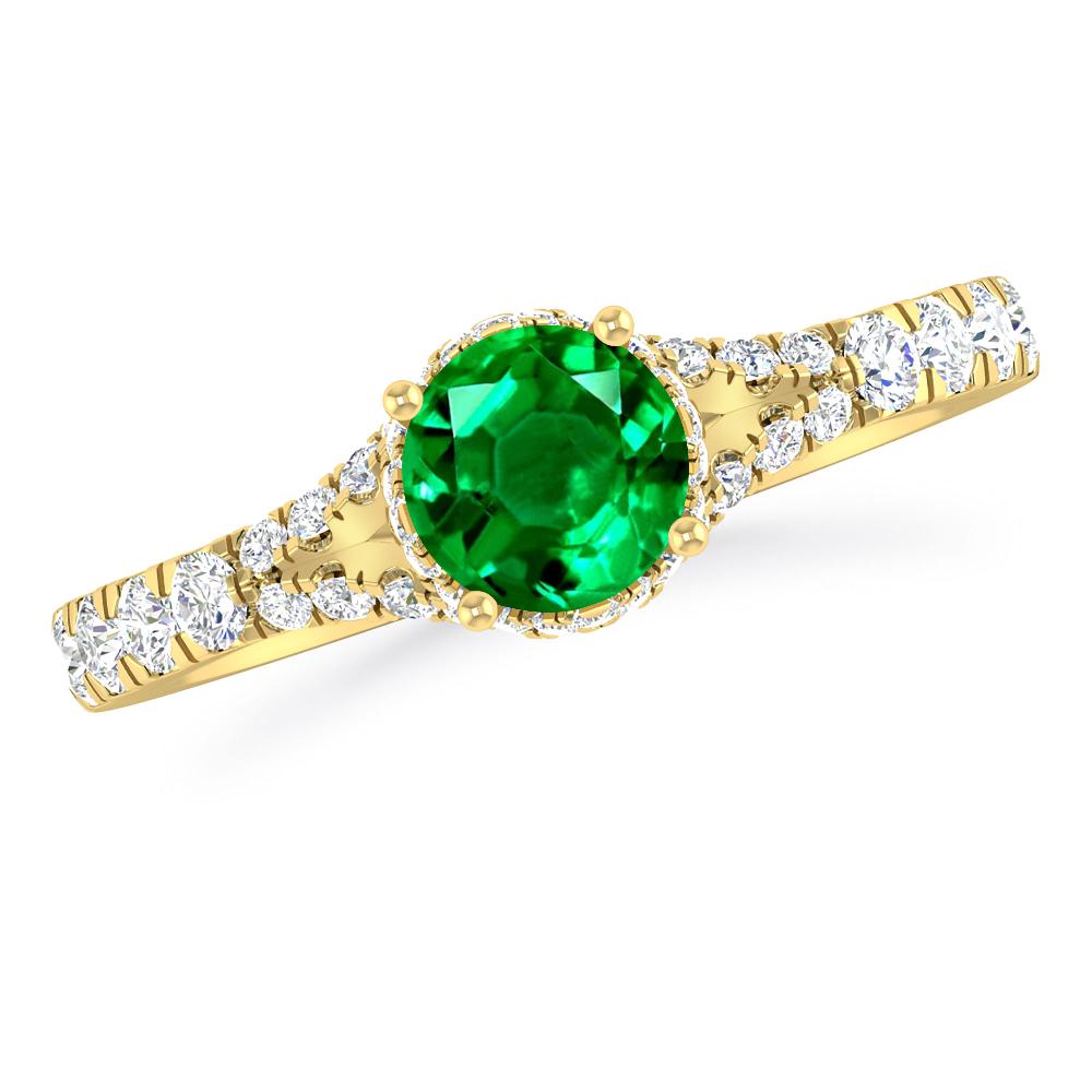 Yellow Gold - Emerald