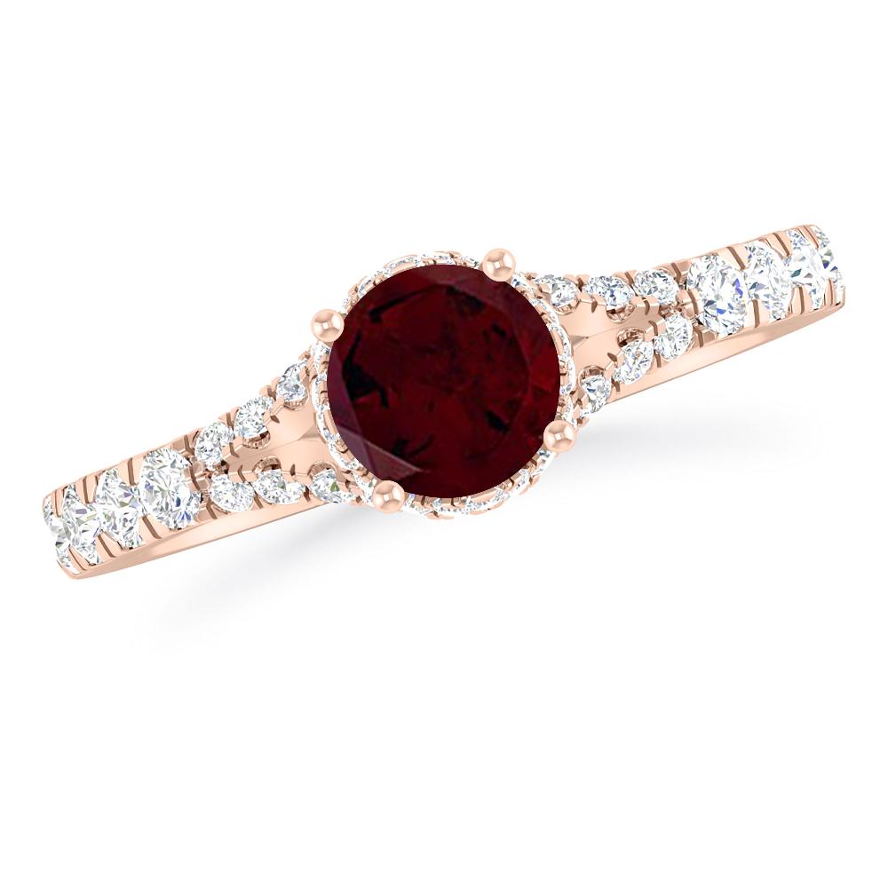 Rose Gold - Garnet