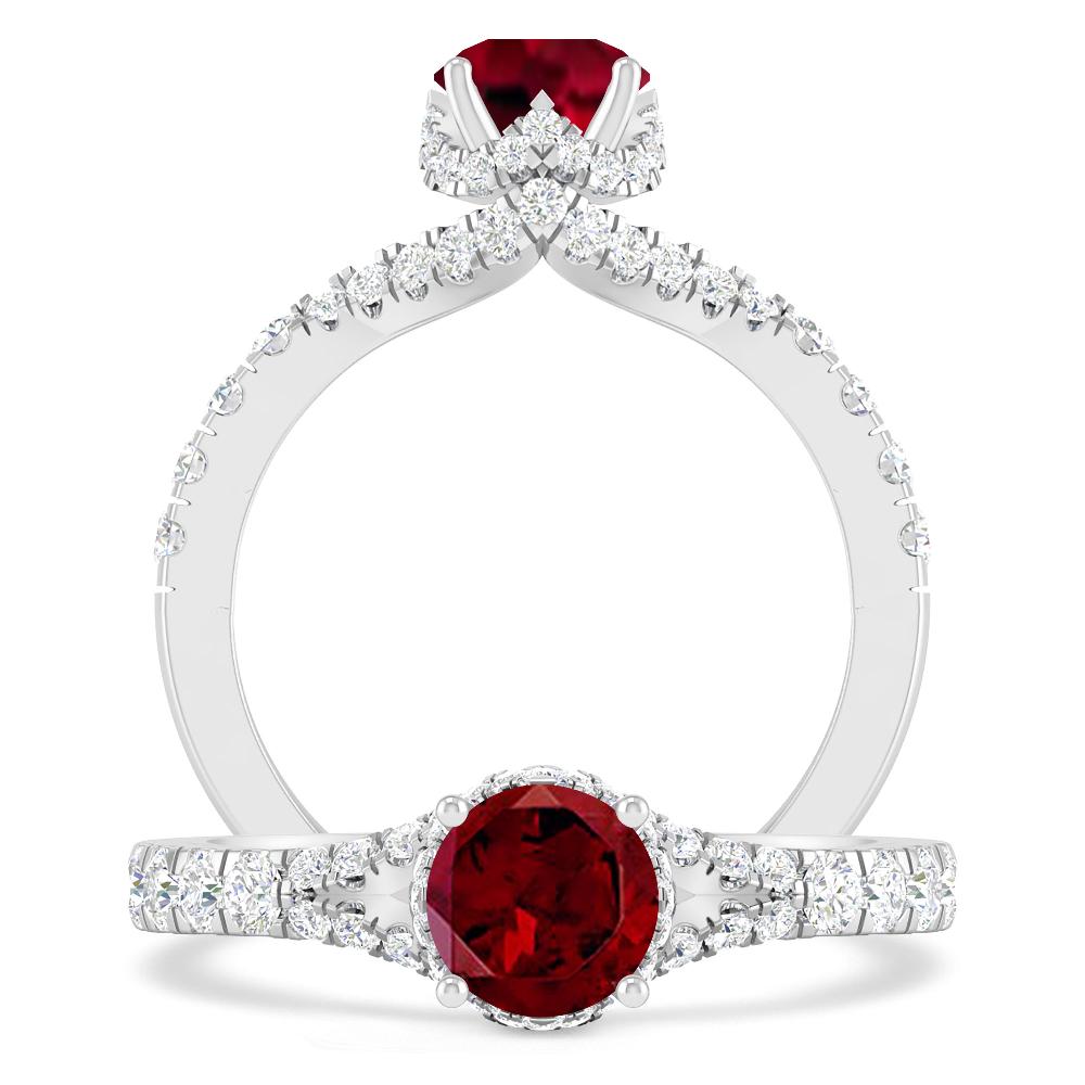 White Gold - Garnet