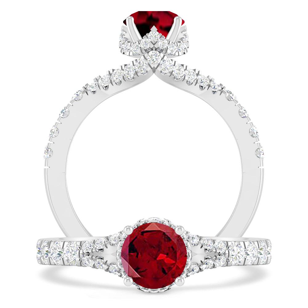 White Gold - Garnet