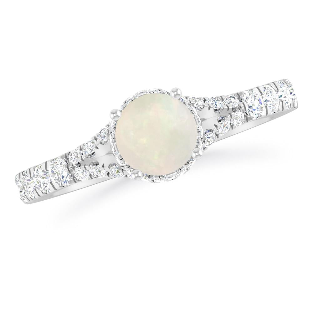 White Gold - Opal