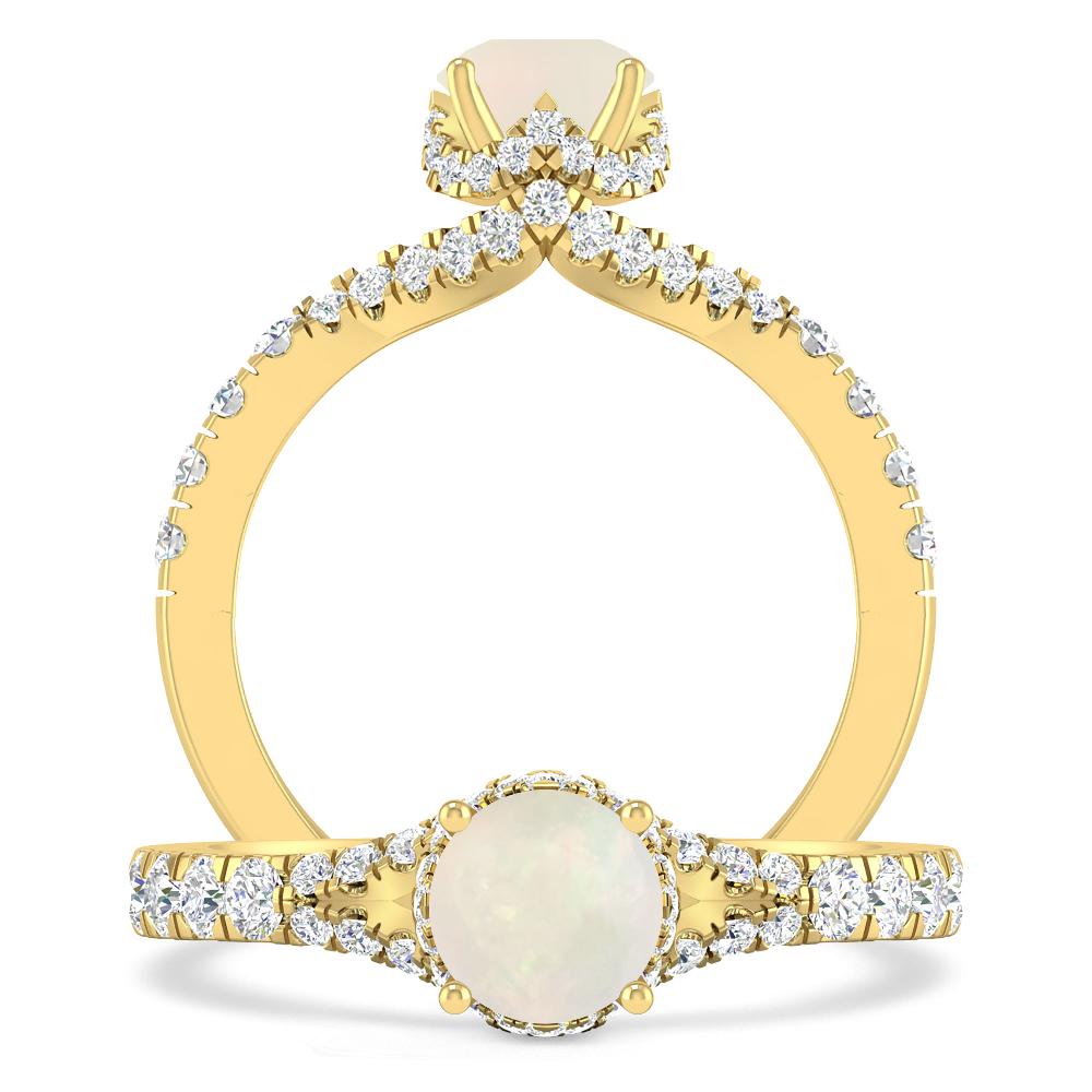 Yellow Gold - Opal