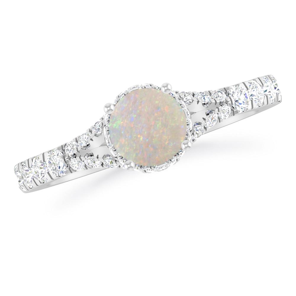 White Gold - Opal