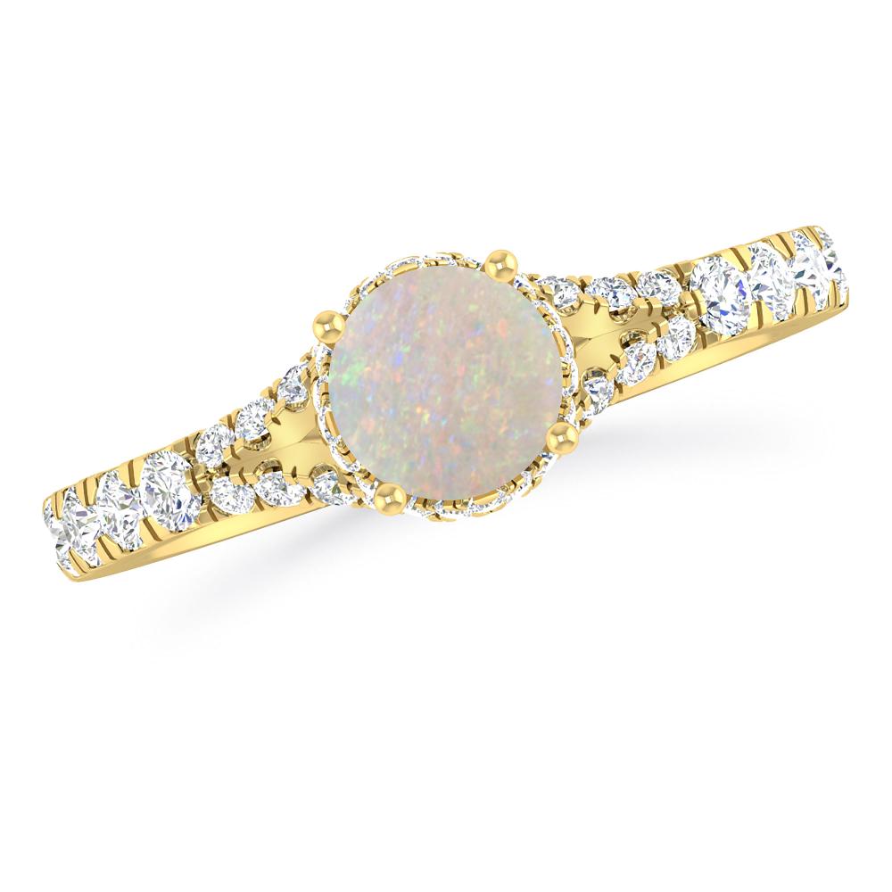 Yellow Gold - Opal