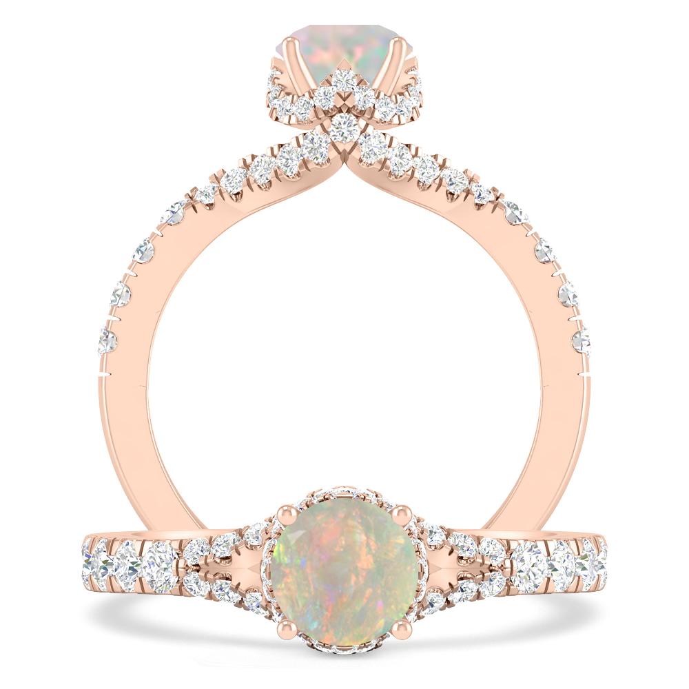 Rose Gold - Opal