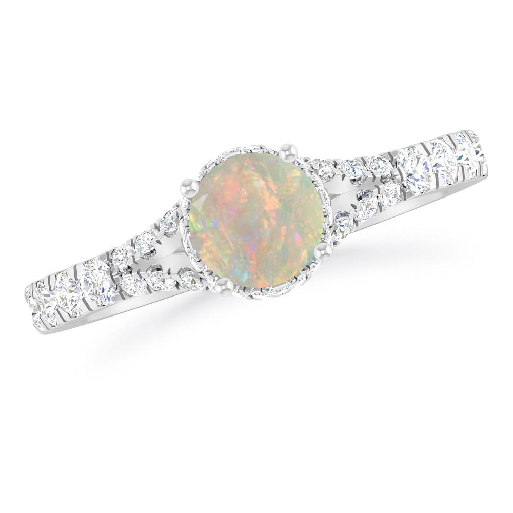 White Gold - Opal