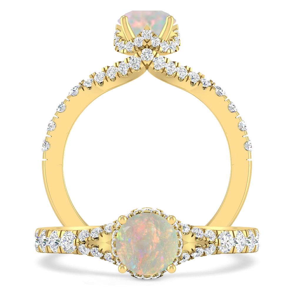 Yellow Gold - Opal