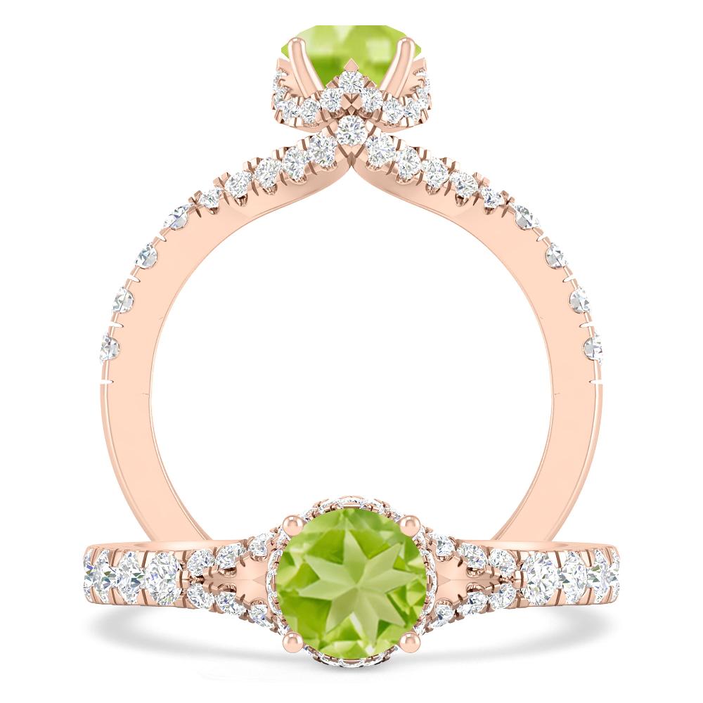 Rose Gold - Peridot