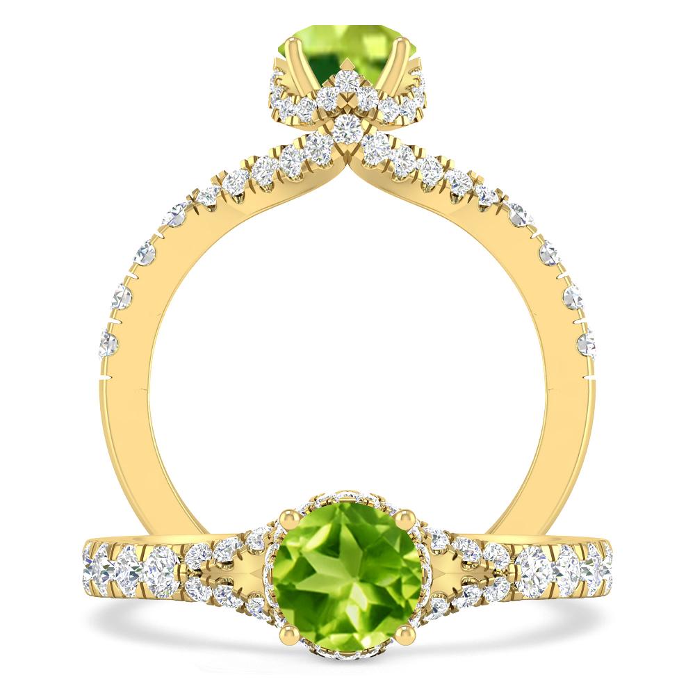 Yellow Gold - Peridot