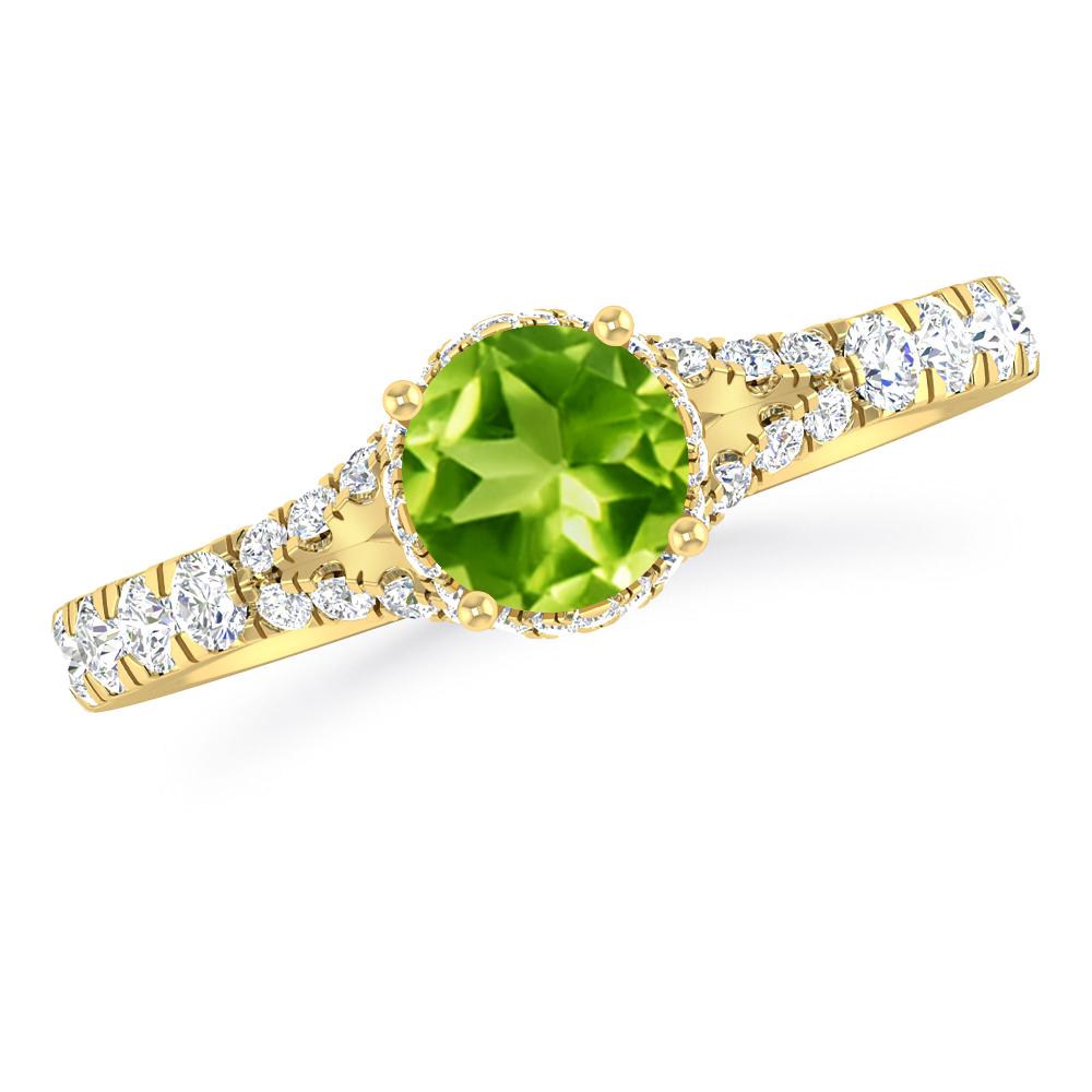 Yellow Gold - Peridot