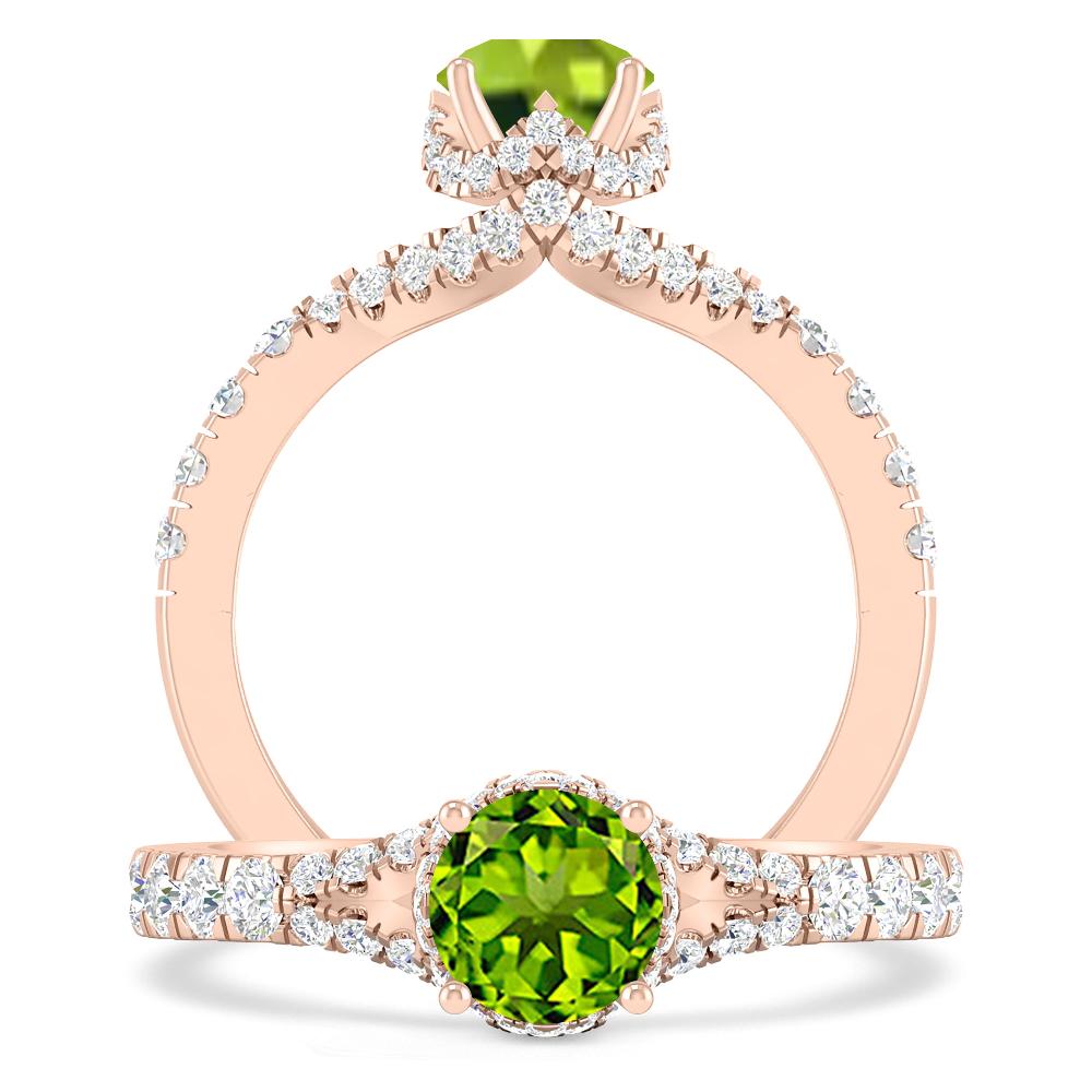 Rose Gold - Peridot