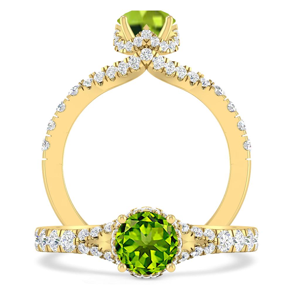 Yellow Gold - Peridot