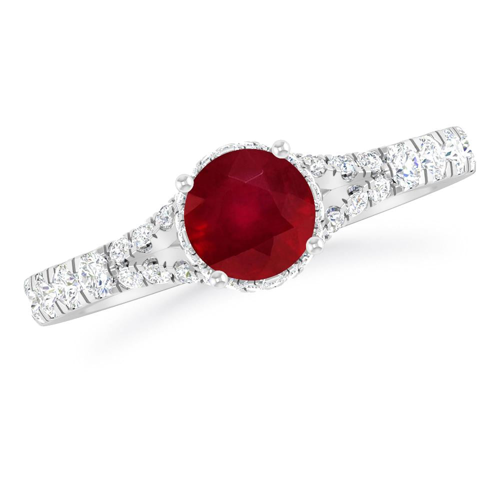 White Gold - Ruby