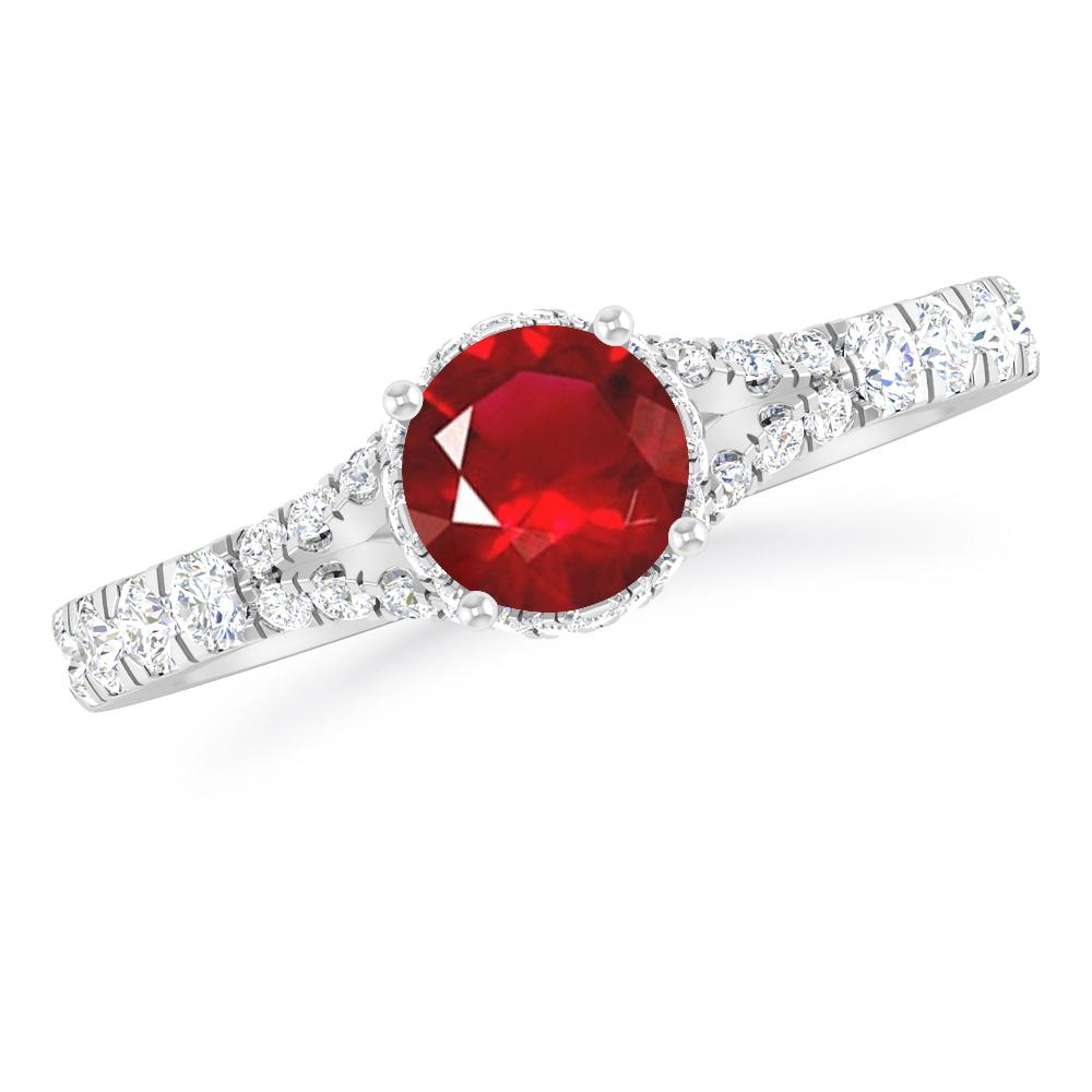 White Gold - Ruby