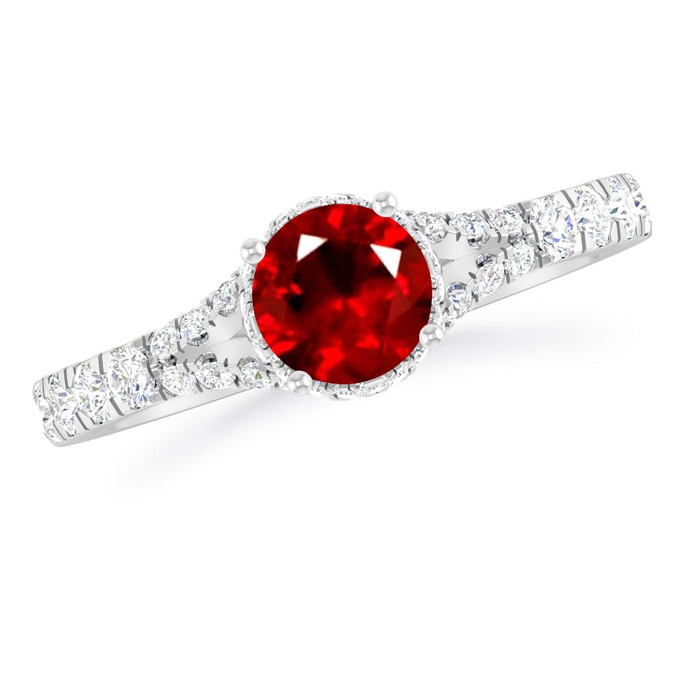 White Gold - Ruby