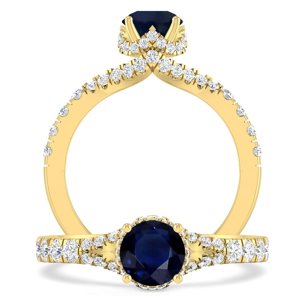 Yellow Gold - Sapphire