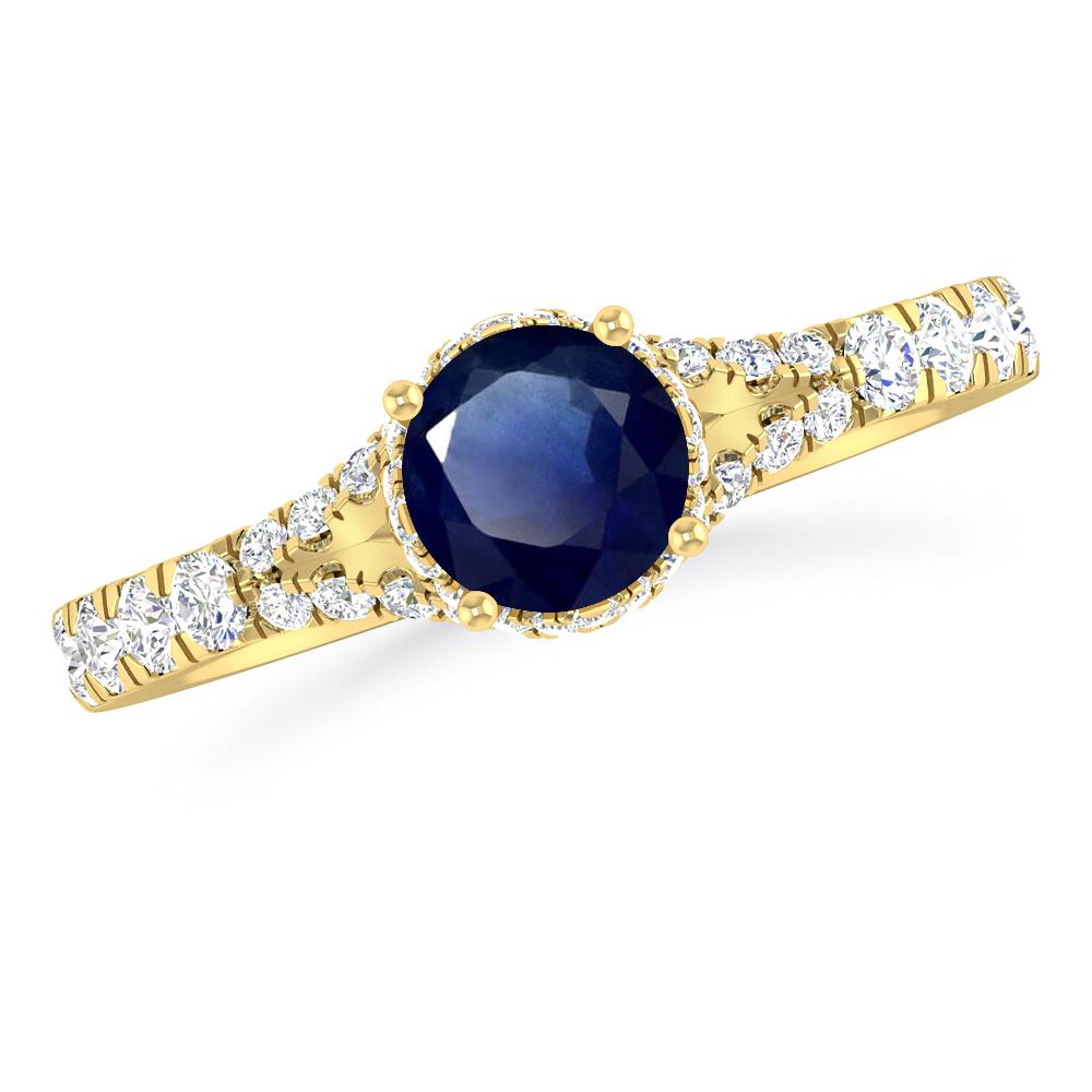 Yellow Gold - Sapphire