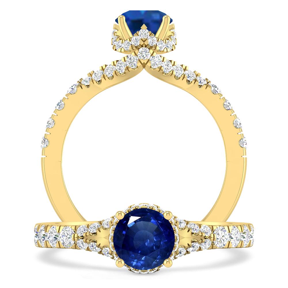 Yellow Gold - Sapphire