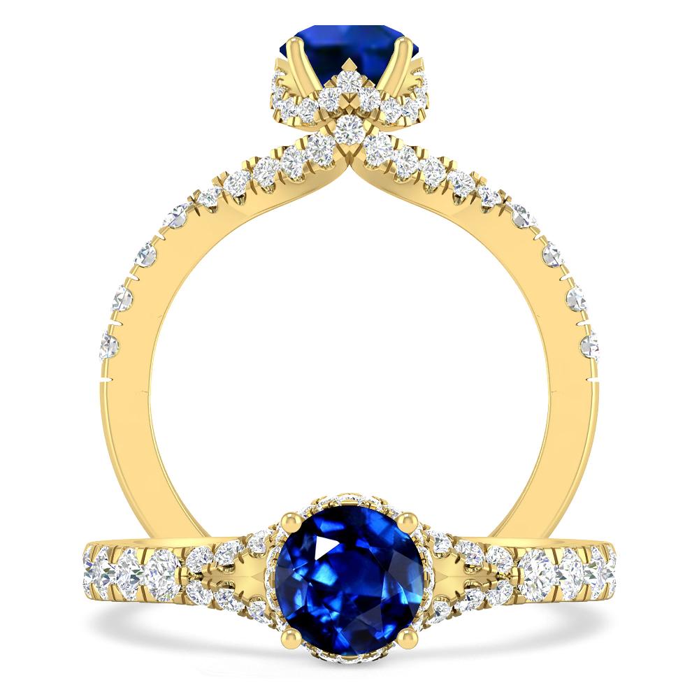 Yellow Gold - Sapphire