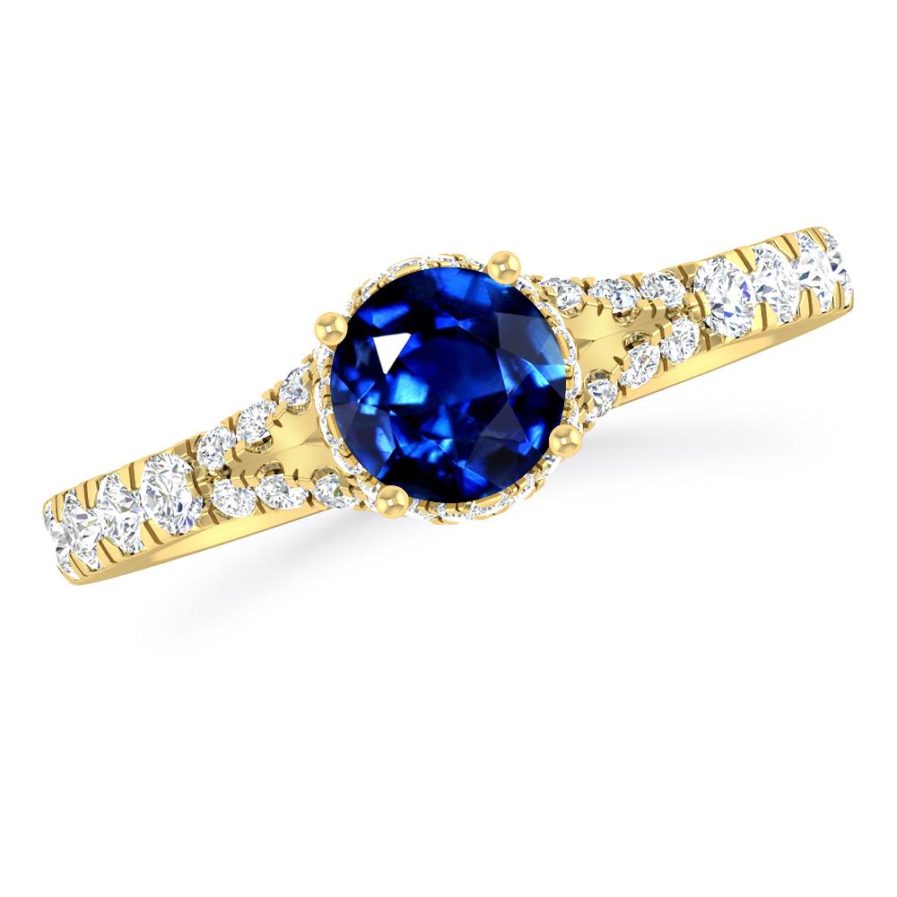 Yellow Gold - Sapphire