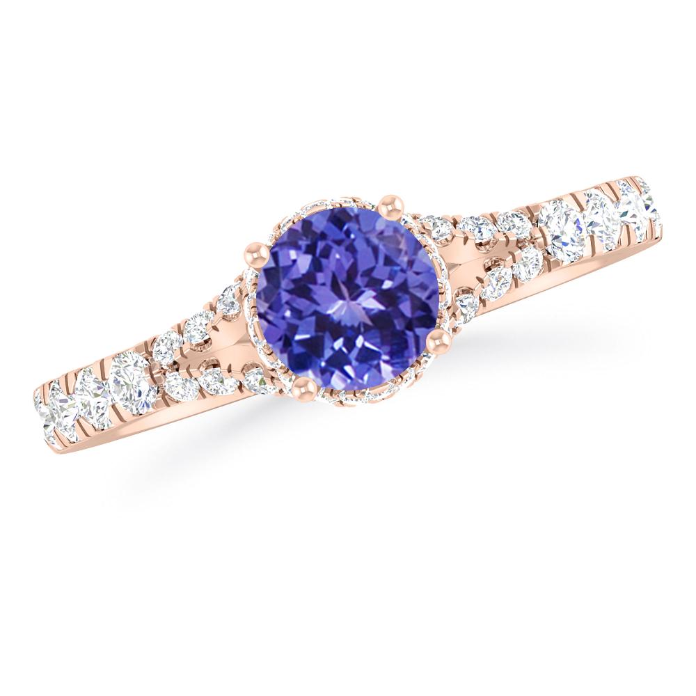 Rose Gold - Tanzanite