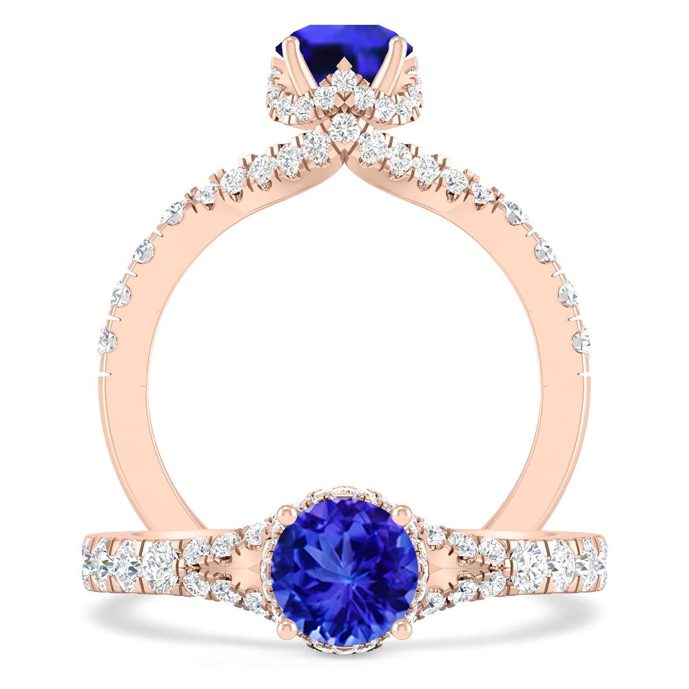 Rose Gold - Tanzanite