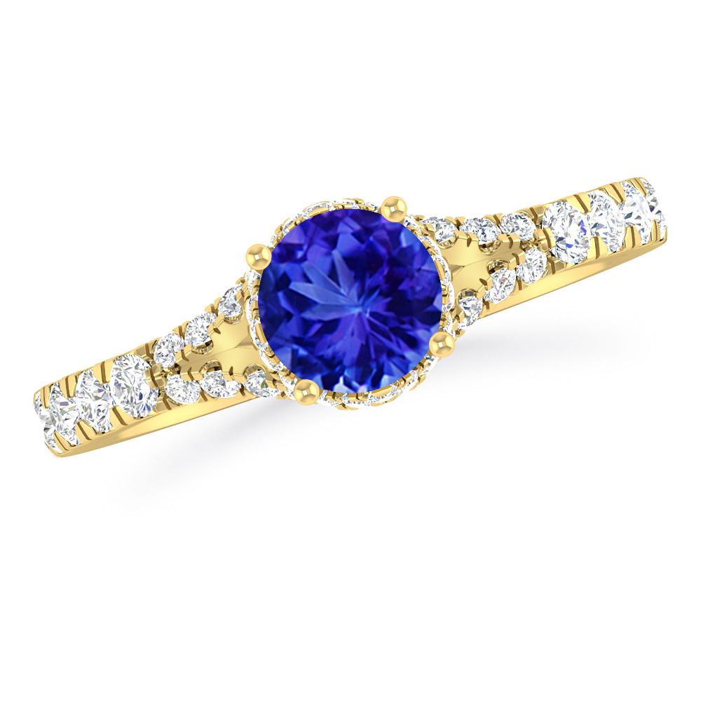 Yellow Gold - Tanzanite