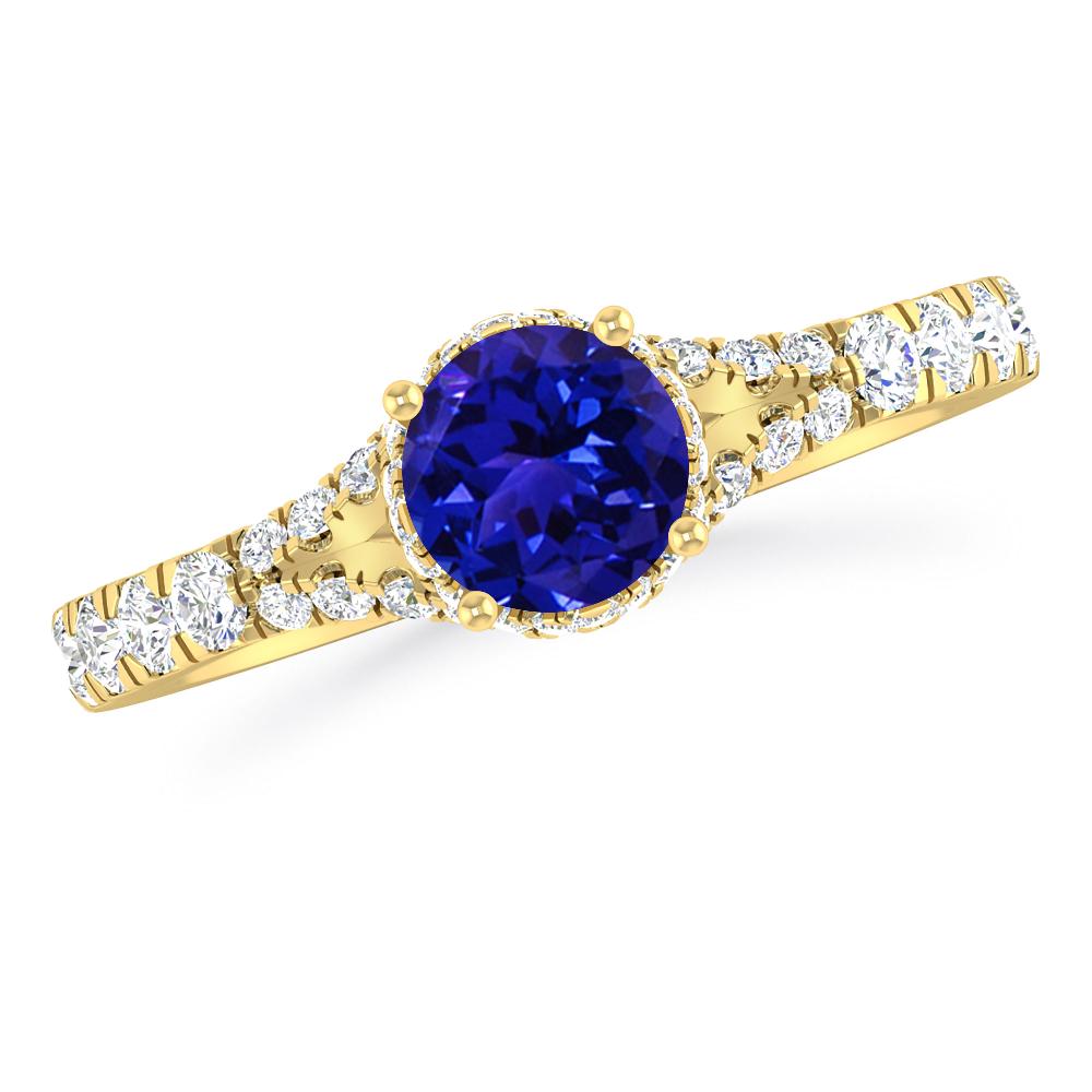 Yellow Gold - Tanzanite