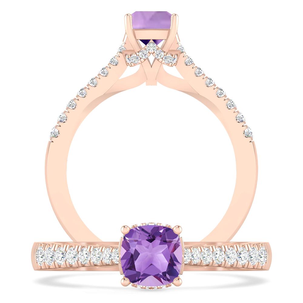 Rose Gold - Amethyst